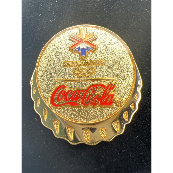 Coca Cola 2002 Salt Lake City Olympics 3 PINs Not Original Box Just Display Case - Picture 5 of 5